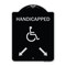 Signmission Handicapped Parking W/ Double Arrows Heavy-Gauge Aluminum Sign, 24" x 18", BS-1824-23915 A-DES-BS-1824-23915 - alternate 1